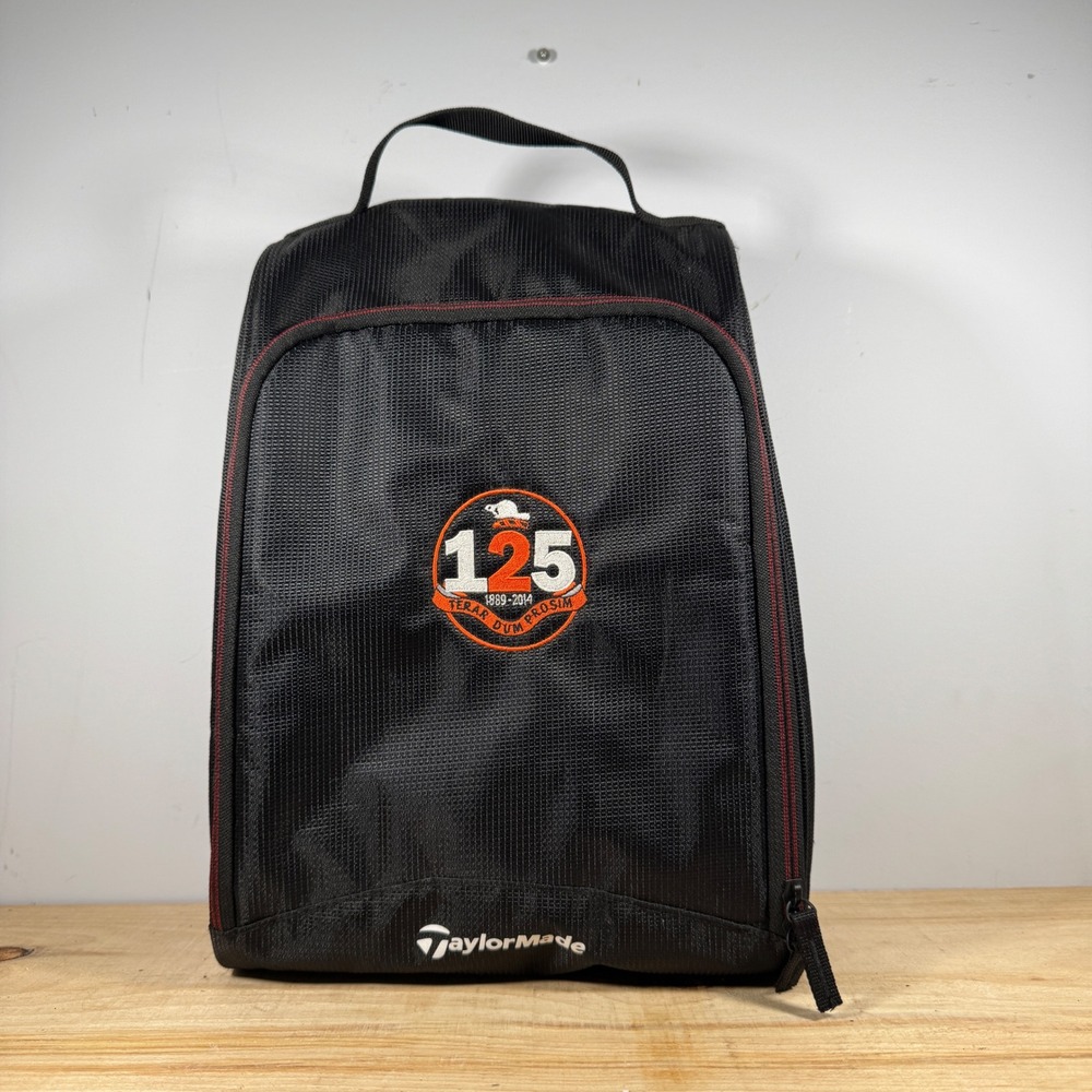 TaylorMade Shoe Bag Black Ripstop Golf Travel Carrying Case